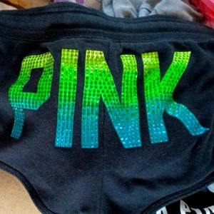 Victoria's secret pink bling shorts